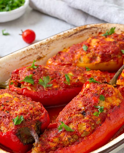 Gefüllte Spitzpaprika
