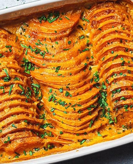 Süßkartoffelgratin