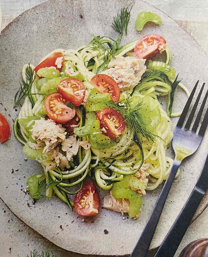 Tuna salad avocado dressing 