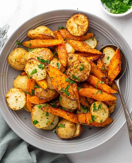 Air Fryer Carrots and Potatoes Recipe