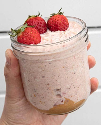 Peanut Butter & Jelly Overnight Oats