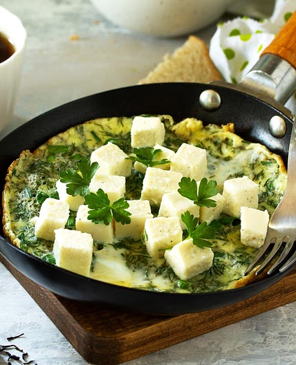 Spinach and Feta Omelletes