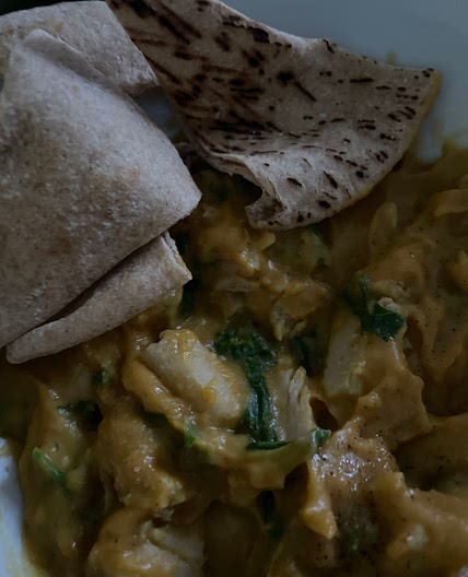Easy, Vegan, sweet potato and red lentil curry