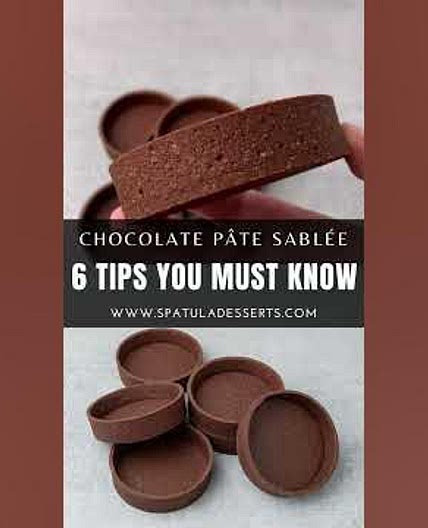 Chocolate Pâte Sablée tart crust (VIDEO)