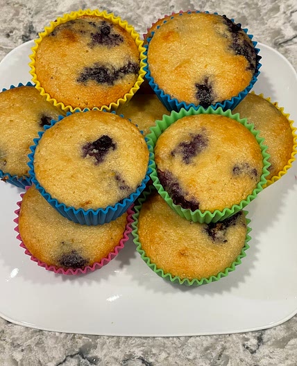 Low FODMAP, Gluten Free Lemon Banana muffins