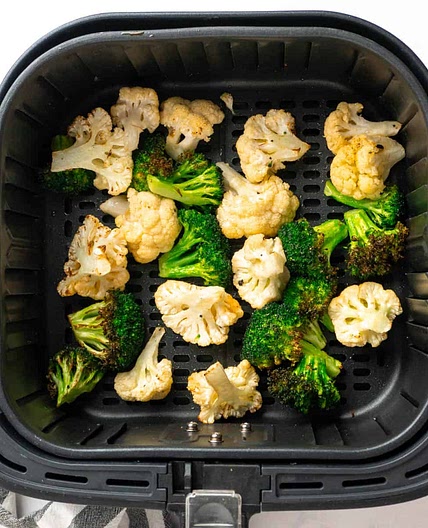 Air Fryer Broccoli and Cauliflower