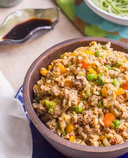 Spicy pork fried rice