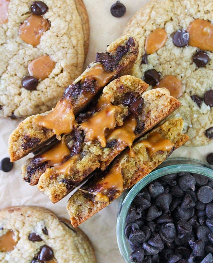Caramel Chocolate Chip Cookies