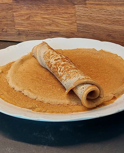 Soepele glutenvrije pannenkoeken met tofu ⟰/⭆