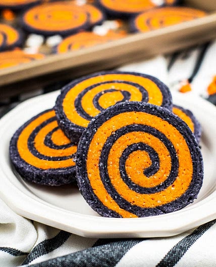 Halloween Pinwheel Cookies