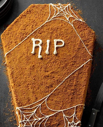 Coffin Pumpkin Cake