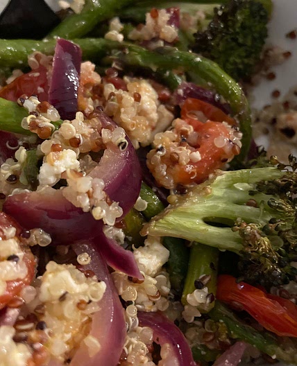 Sheet-Pan Baked Feta With Broccolini, Tomatoes and Lemon