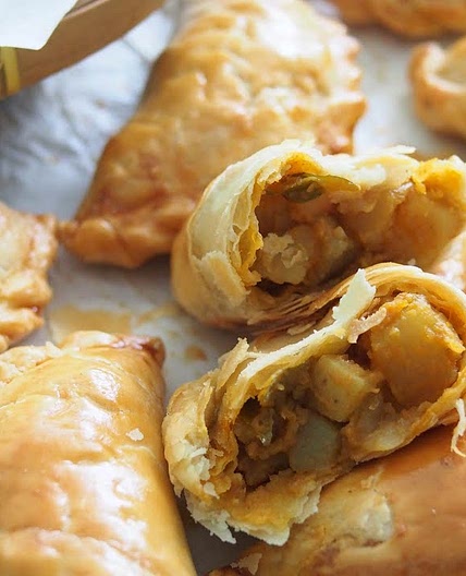 Baked Curry Puff (Flaky Pastry)