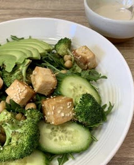 F8 Baked Sesame Tofu Buddha Bowl