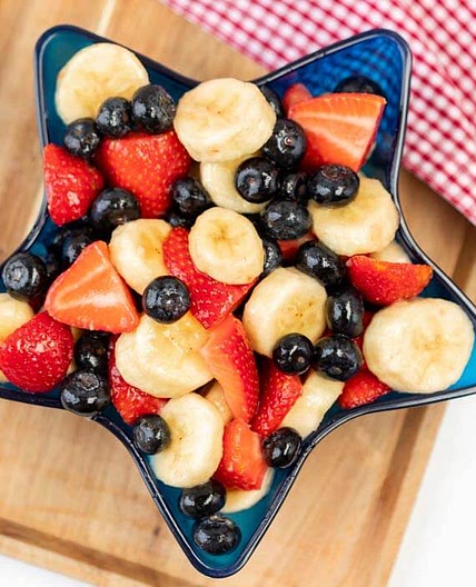 Red, White, and Blue Fruit Salad