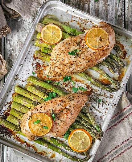Grilled Lemon Herb Chicken with Roasted Vegetables