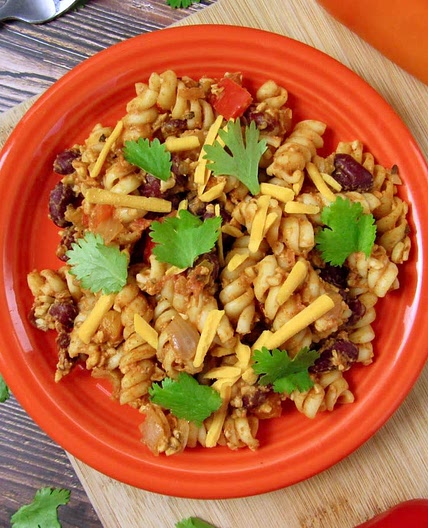 Creamy Vegan Taco Pasta