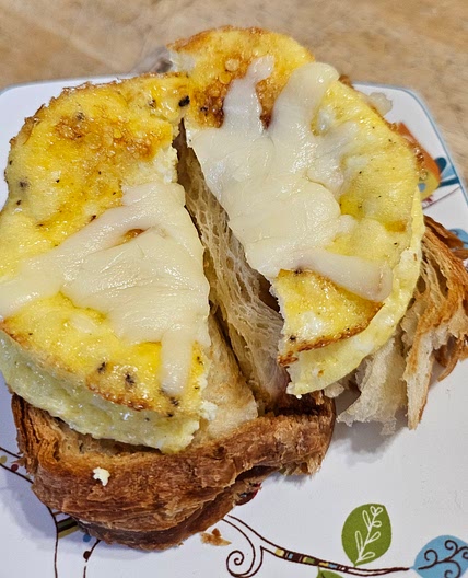 Suvie Beated Eggs with Croissants