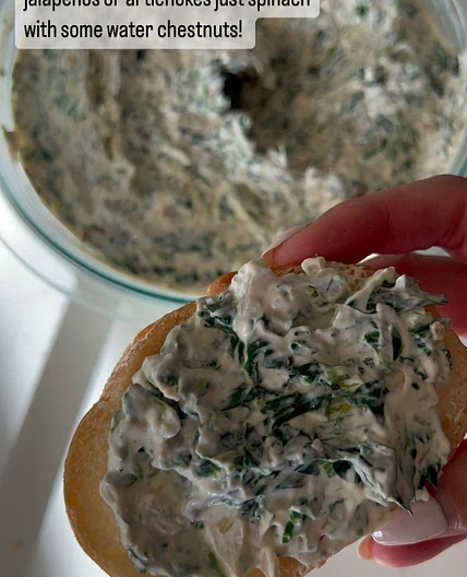 Easy spinach dip 