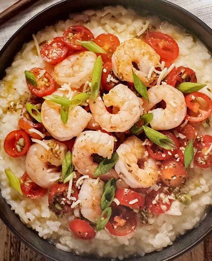 Shrimp Bruschetta Risotto