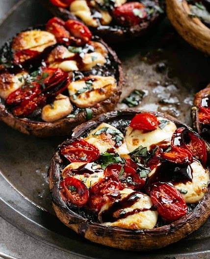 CAPRESE STUFFED PORTOBELLO MUSHROOMS