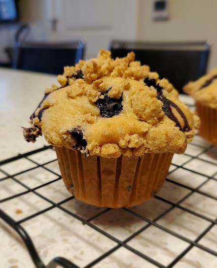 Blueberry Cinnamon Streusel Muffins