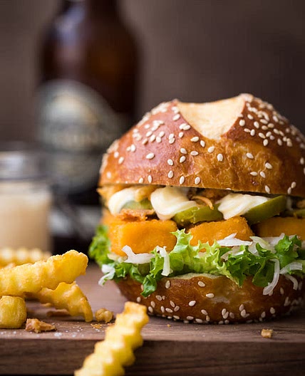 Fischstäbchen Burger 
