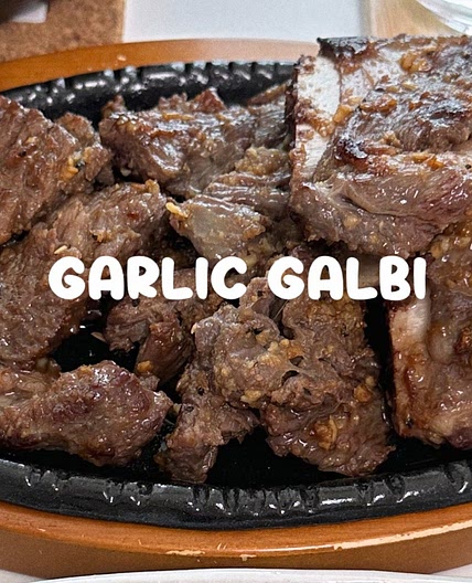 Garlic galbi (quick marinade)