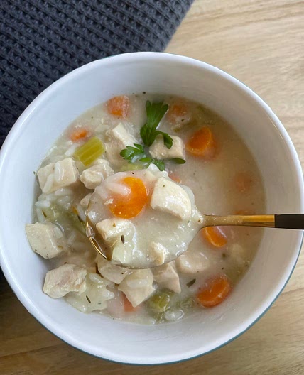 Cream of chicken rice soup