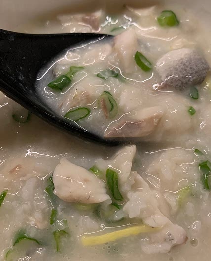 Sea bass congee