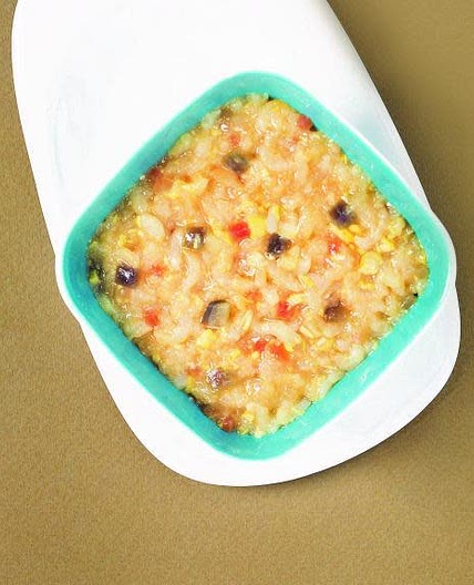닭고기 치즈 비트 가지 진밥
