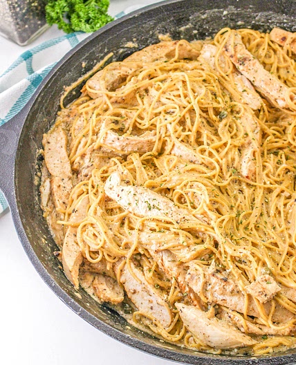 Chicken Caesar Angle Hair Pasta