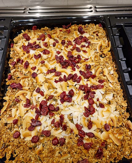 Orange and Cranberry granola