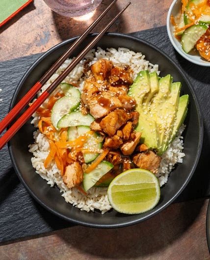 Bowl de saumon teriyaki & avocat