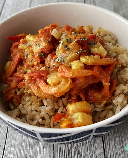 (FREEZER MEAL) Coconut Shrimp Curry