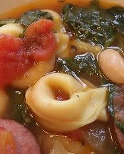 Soup Kielbasa with Cannellini Beans, Spinach and Tortellini FAVORITE