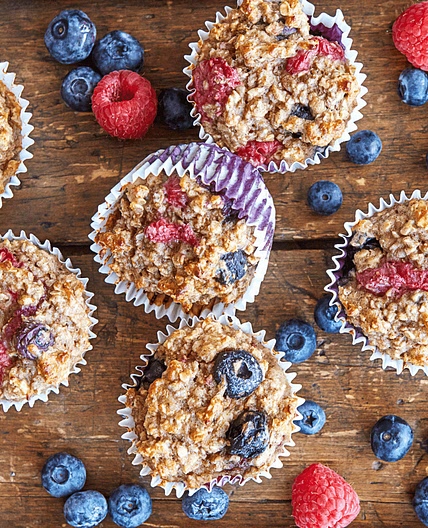 "Morning Muffies" Mini Oatmeal Protein Muffins