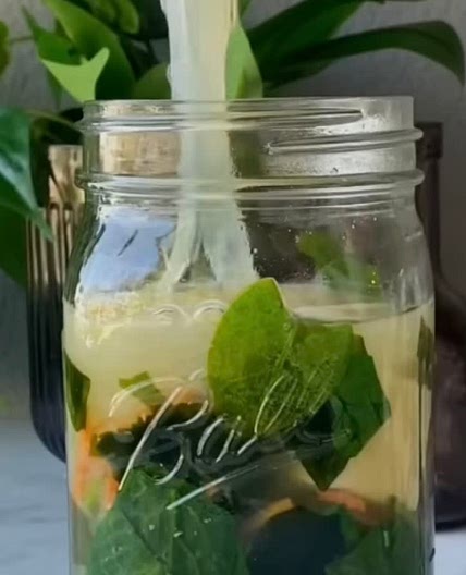 Miso soup mason jar noodles 