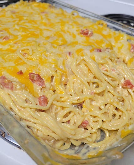 Cheesy Chicken Spaghetti