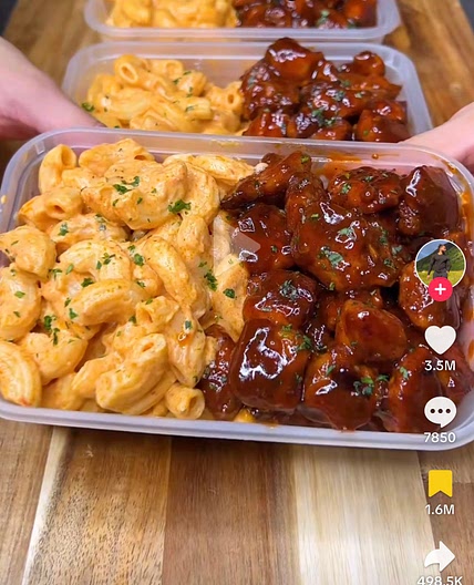 TikTok High Protein Honey BBQ Mac n Cheese