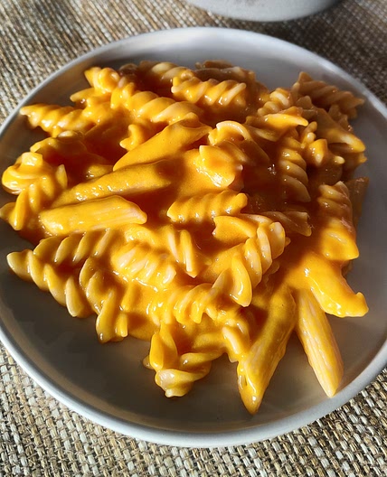 Sweet potato mac & cheese