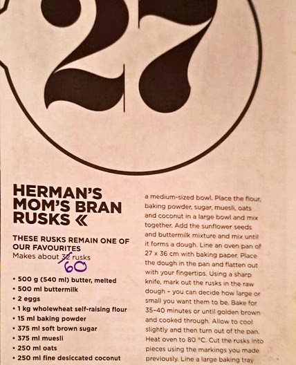 HERMAN'S
MOM'S BRAN RUSKS - Rozanne
