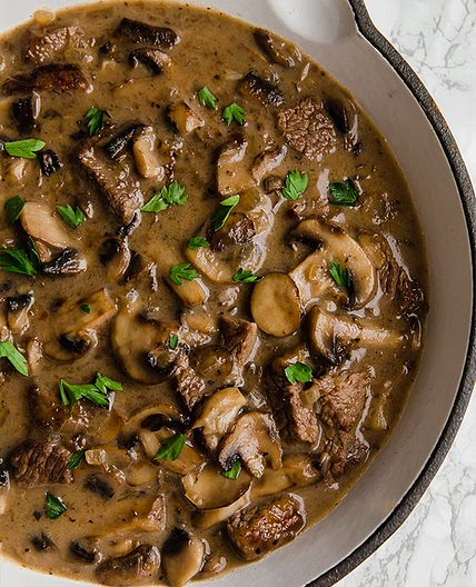 Paleo Beef Stroganoff