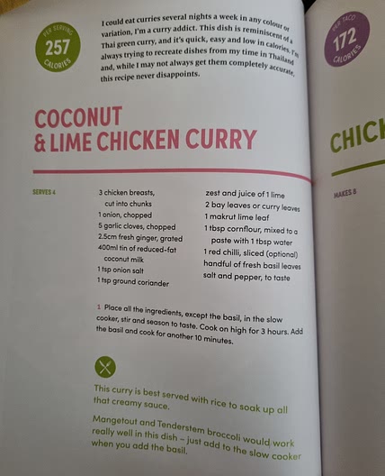 Coconut &  Lime Chicken Curry