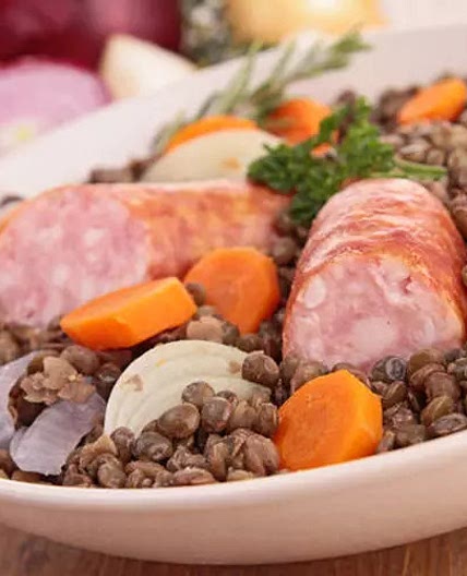 Lentilles saucisses