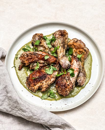 Tahini Basil Crispy Chicken