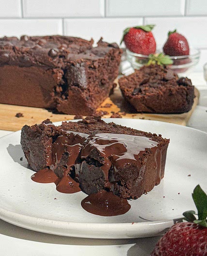 Healthier Double Choc Banana Bread