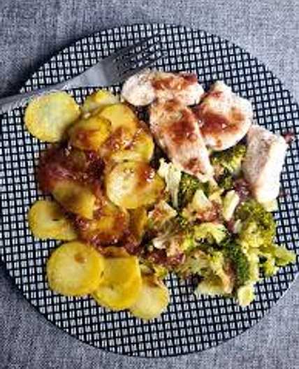 poulet&sauce fraise balsamique