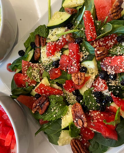 Sweet Summer Salad with Balsamic Mustard Vinaigrette
