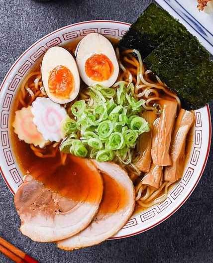 Homemade Shoyu Ramen Noodles (Soy Sauce Flavored Chuka Soba)